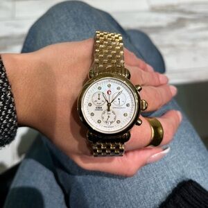 AUTHENTIC Michelle CSX Diamond yellow gold watch